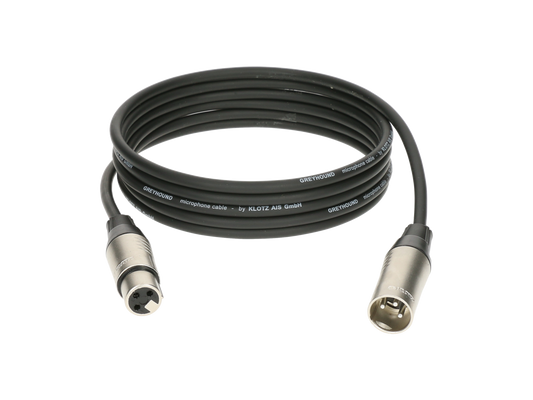 Klotz GRG1FM0300 GREYHOUND 3m Microphone Cable XLRF To XLRM