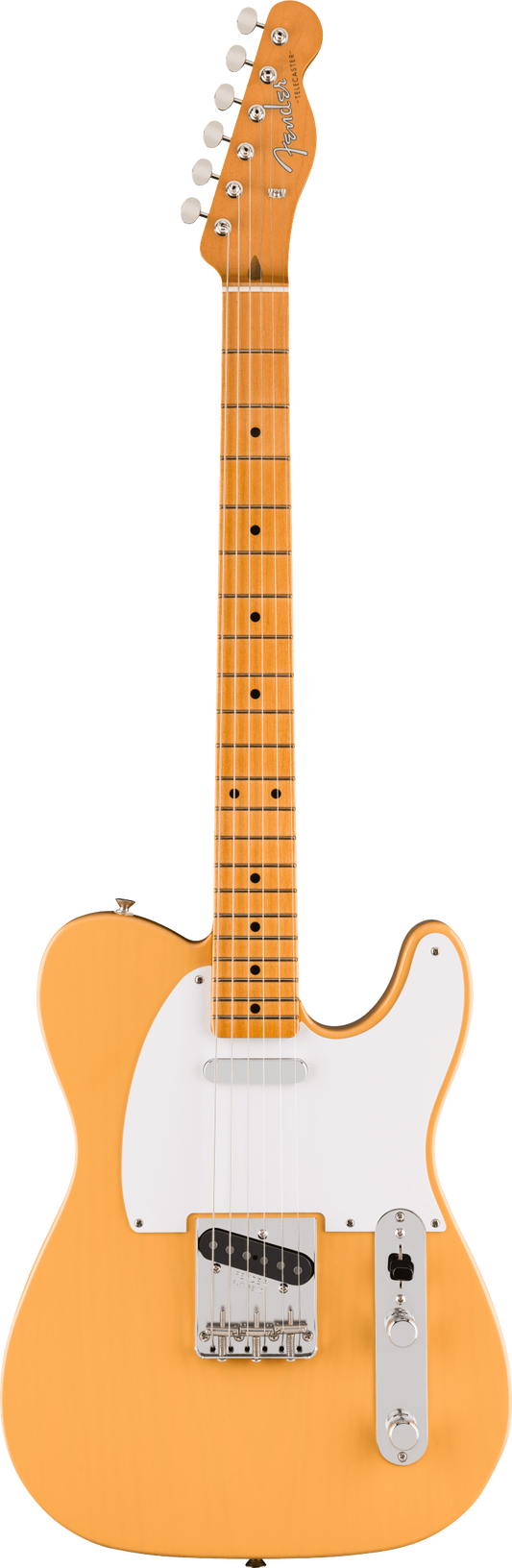 Fender Vintera III Late '50s Telecaster Electric Guitar, Maple Fingerboard in Butterscotch Blonde
