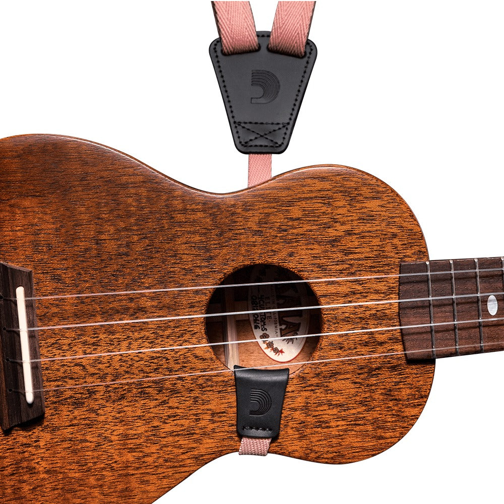 D'Addario Planet Waves 19mm Eco Ukulele Strap in Coral
