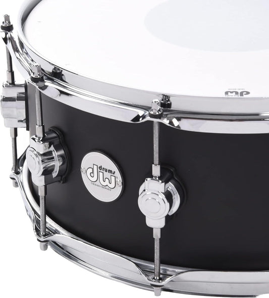 DW Design 5.5" x 14" Black Satin Snare Drum