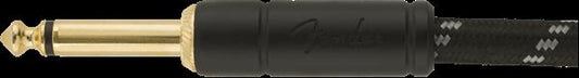 Fender 10' Deluxe Series Instrument Cable in Black Tweed