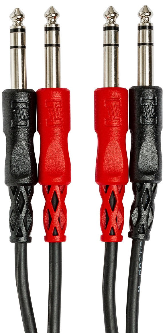 HOSA CSS201 Stereo Interconnect Dual Cable 1/4" TRS to Same