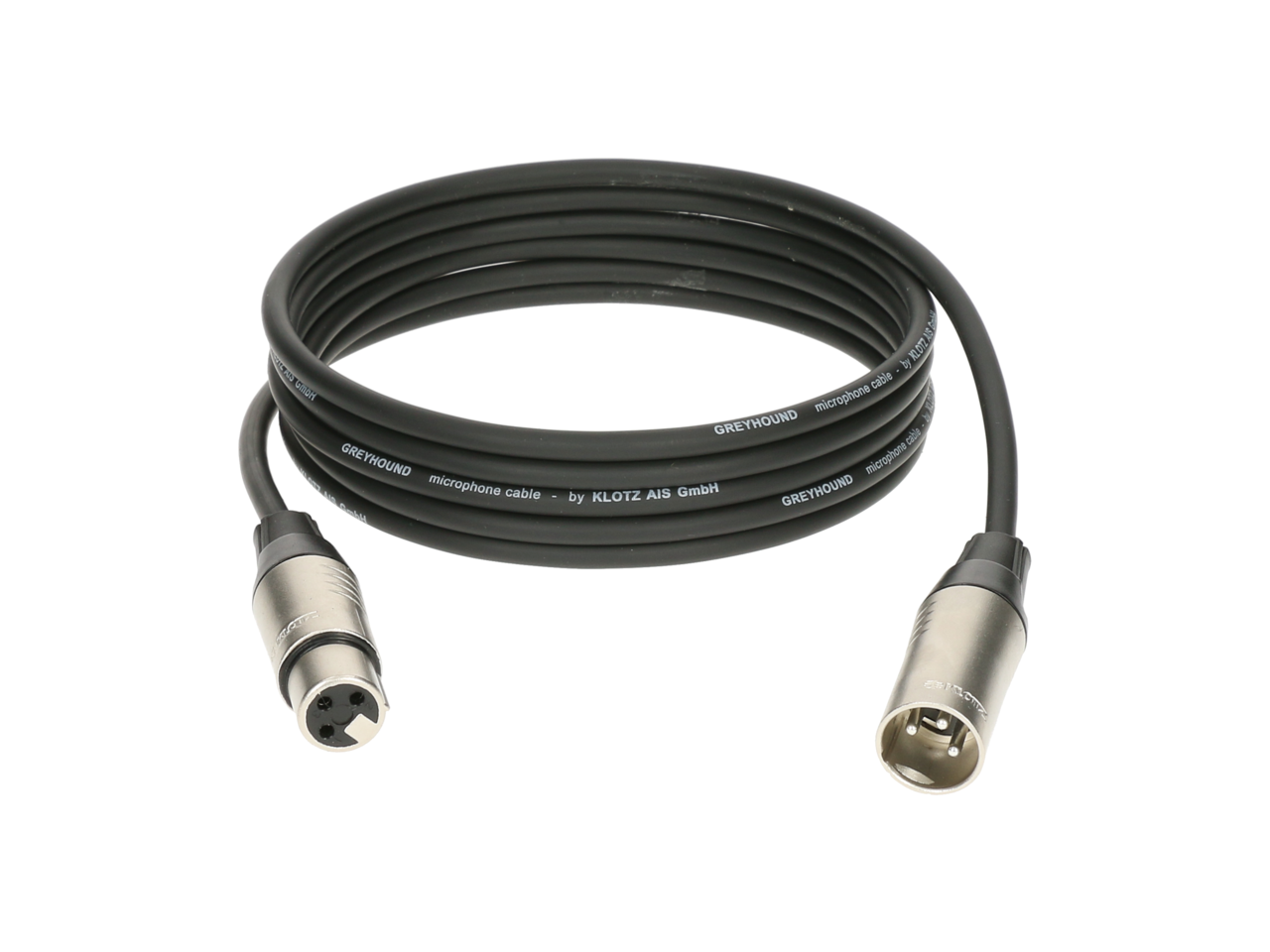 KLOTZ Greyhound Microphone Cable 1m Female XLR to Male XLR