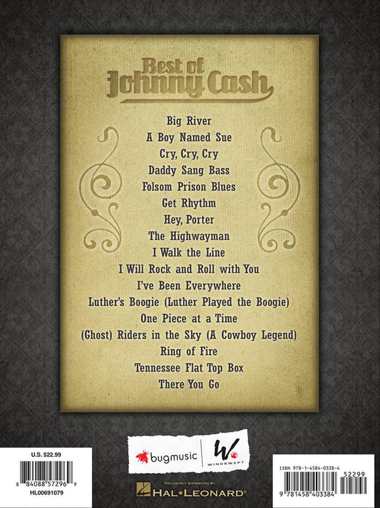 Best Of Johnny Cash Guitar Tab Recorded Versions