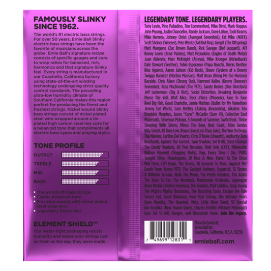 Ernie Ball Power Slinky Nickel Wound Electric Bass Strings