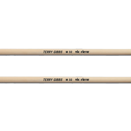 Vic Firth M32 Terry Gibbs Signature Medium hard Keyboard Mallet in Green Cord