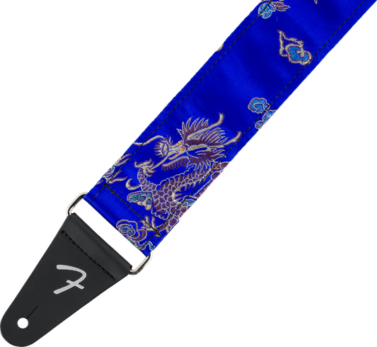 Fender Satin Dragon Strap in Royal Blue