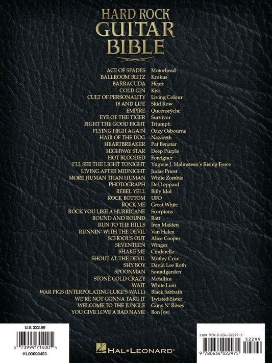 Hard Rock Guitar Bible 2nd Edition Recorded Version Guitar Tab