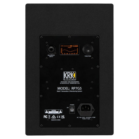 KRK ROKIT 7 Gen 5 Active 7” Two Way Studio Reference Monitor Single