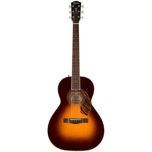 Fender PS220E Parlor, Ovangkol Fingerboard in 3 Color Vintage Sunburst