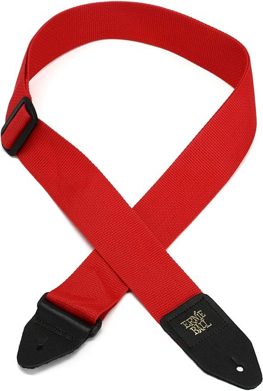 Ernie Ball Polypro Guitar Strap Or Bass Strap in Red
