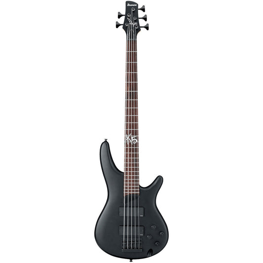 Ibanez K5 Fieldy Signature 5 String Bass in Black Flat