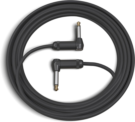 D'Addario Planet Waves 15' American Stage Instrument Dual Right Angle Cable in Black