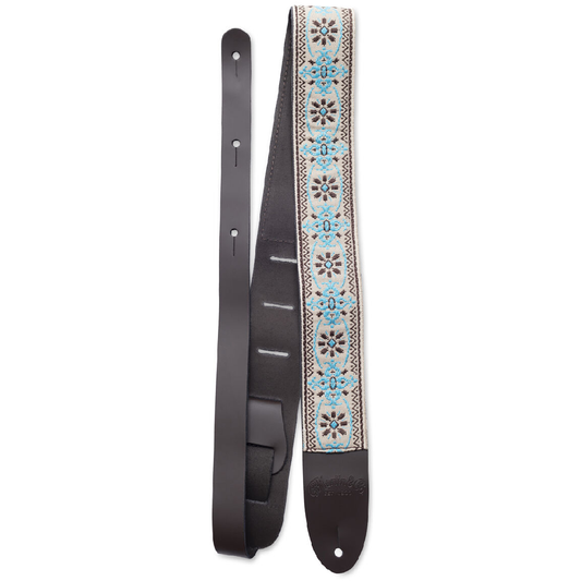 Martin Retro Woven Strap Leather Ends in Blue