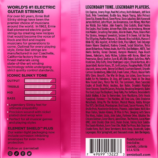 Ernie Ball Super Slinky Nickel Wound Electric Guitar Strings 3 Pack 9-42 Gauge