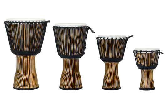 Pearl Percussion 14" Synthetic Shell Rope Tuned Djembe in Zebra Grass
