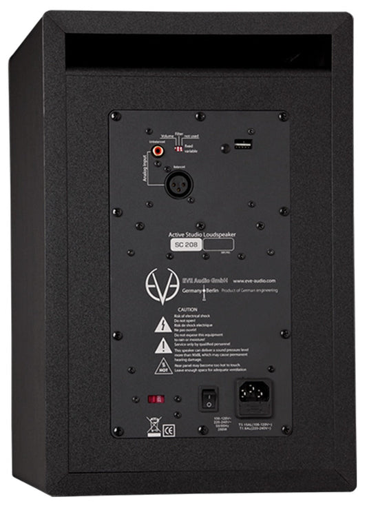 EVE Audio SC208 2 Way 8" Professional Studio Monitor Speaker