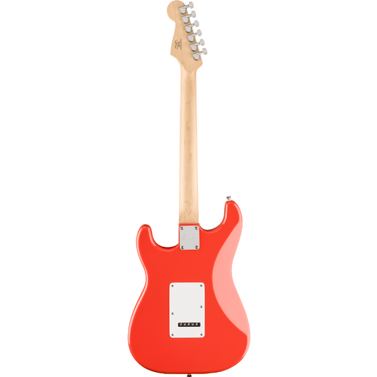 Squier FSR Squier Sonic Stratocaster, Maple Fingerboard, White Pickguard in Fiesta Red