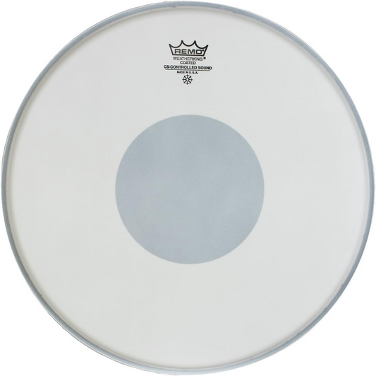 Remo 14" Coated Controlled Sound Batter White Dot On Bottom Drumhead