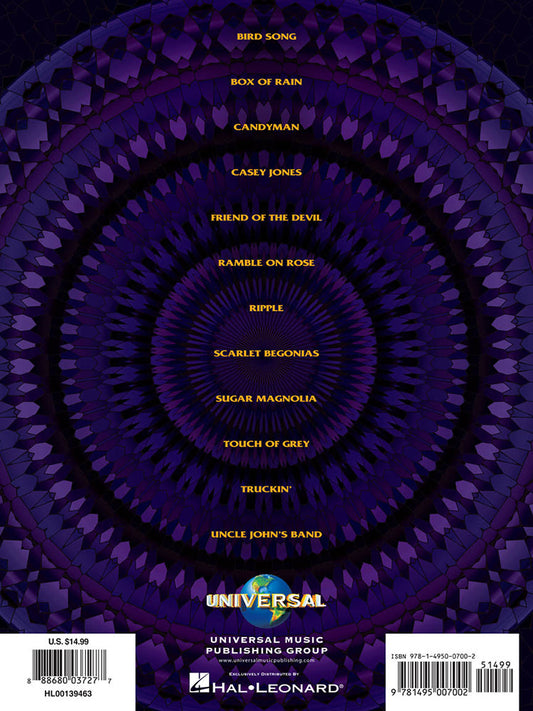 Grateful Dead For Easy Piano