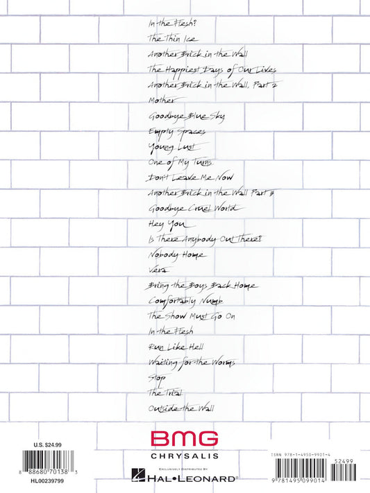 Pink Floyd The Wall Guitar Tab RV