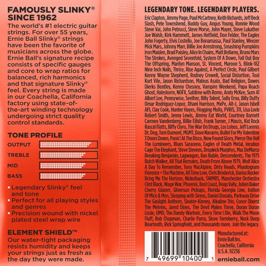 Ernie Ball Skinny Top Heavy Bottom Slinky Nickel Wound 7 String Electric Guitar Stings 10-62 Gauge