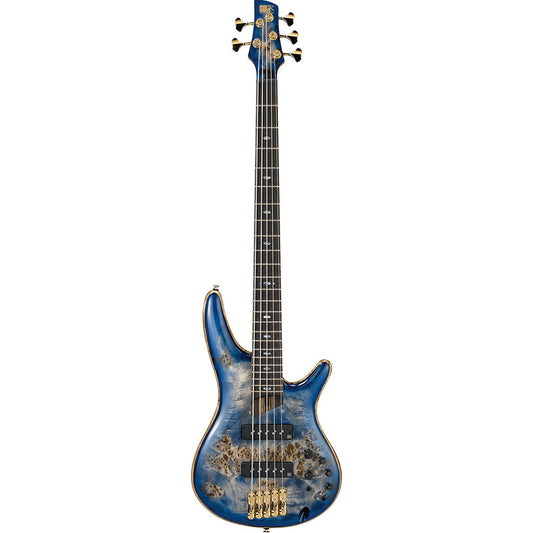 Ibanez SR2605 Premium Bass Guitar 5 String in Cerulean Blue Burst