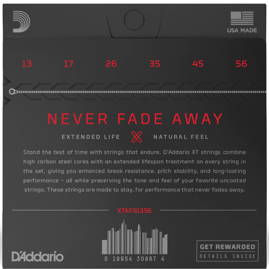 D'Addario XT Phosphor Bronze Medium Coated Acoustic Guitar Strings 13-56 Gauge