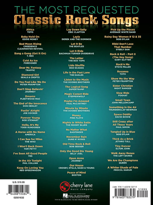 The Most Requested Classic Rock Songs PVG
