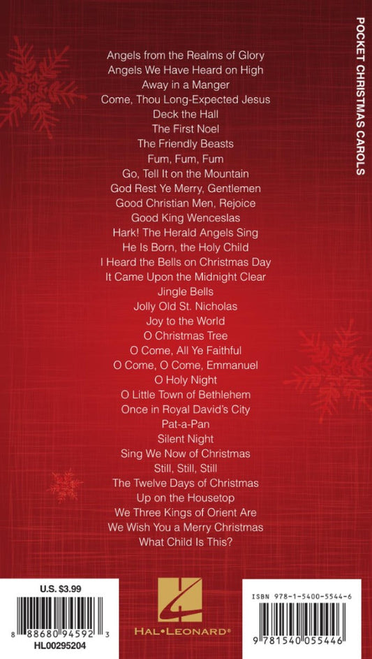 Pocket Christmas Carols Lyrics/Chords