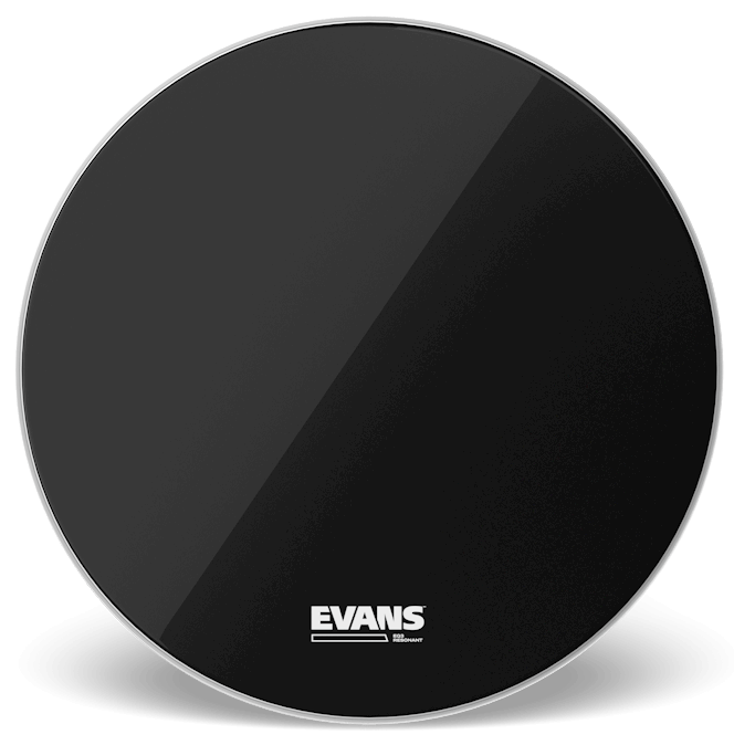 Evans EQ3 Resonant Black No Port 18" Bass Drum Head