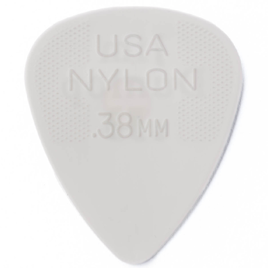 Jim Dunlop Nylon Standard Guitar Picks .38mm 12 Pack in White