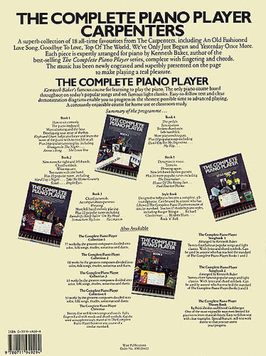 The Complete Piano Player Carpenters