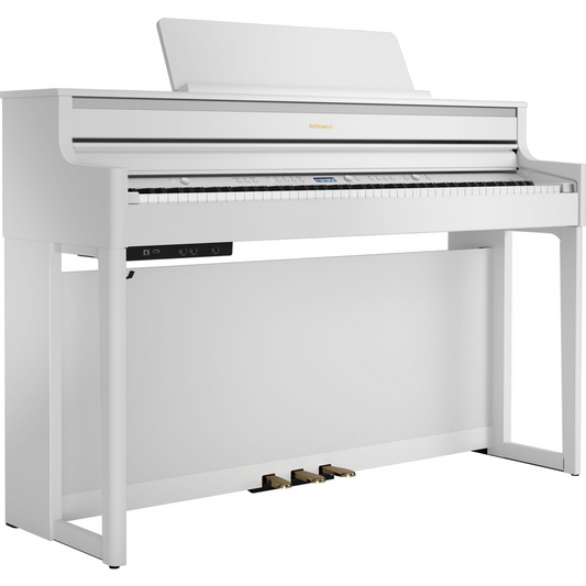 Roland HP704 Home Piano & Stool in White