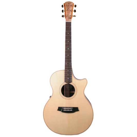 Cole Clark AN2EC-SRE Touring Series Grand Auditorium Acoustic Electric Guitar in Natural