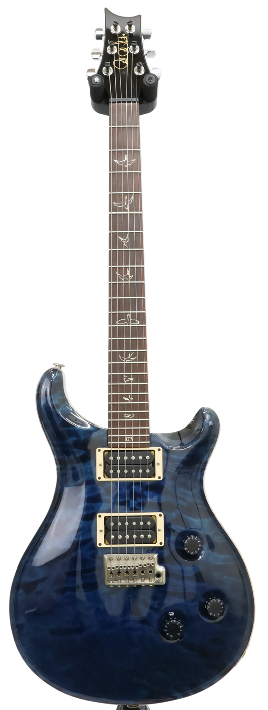 PRS Custom 24, Bird Inlays, Phase II Tuner (2009) in Whale Blue (Second Hand)