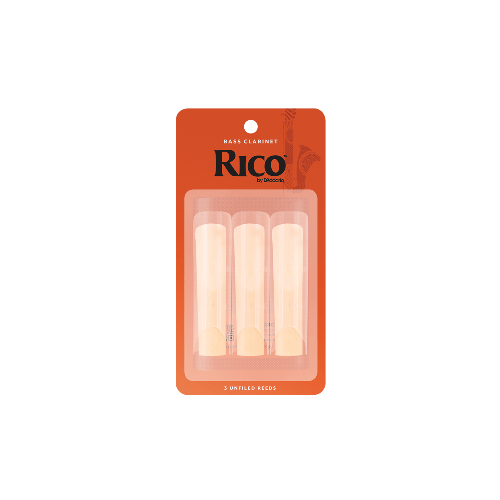 Rico By D'Addario Strength 3.0 3 Pack Bass Clarinet Reeds