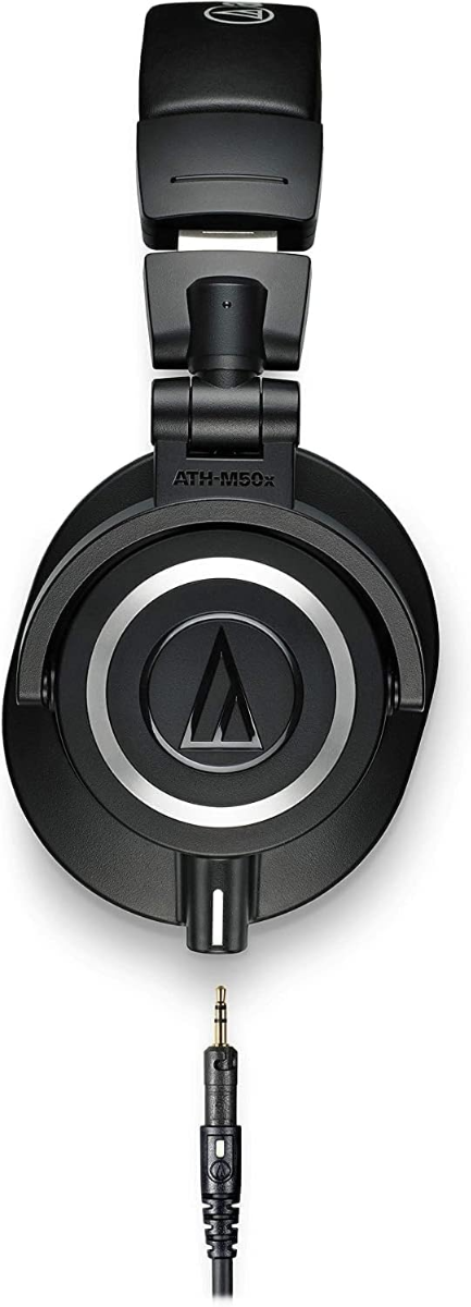 Audio Technica ATH-M50X Premium Professional Studio Monitor Headphones in Black