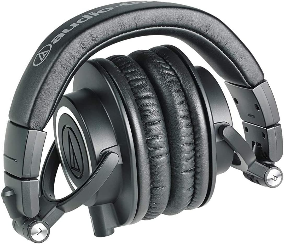 Audio Technica ATH-M50X Premium Professional Studio Monitor Headphones in Black