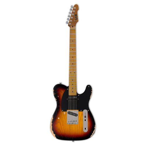 ESP LTD TE 254 in Distressed in 3 Tone Sunburst