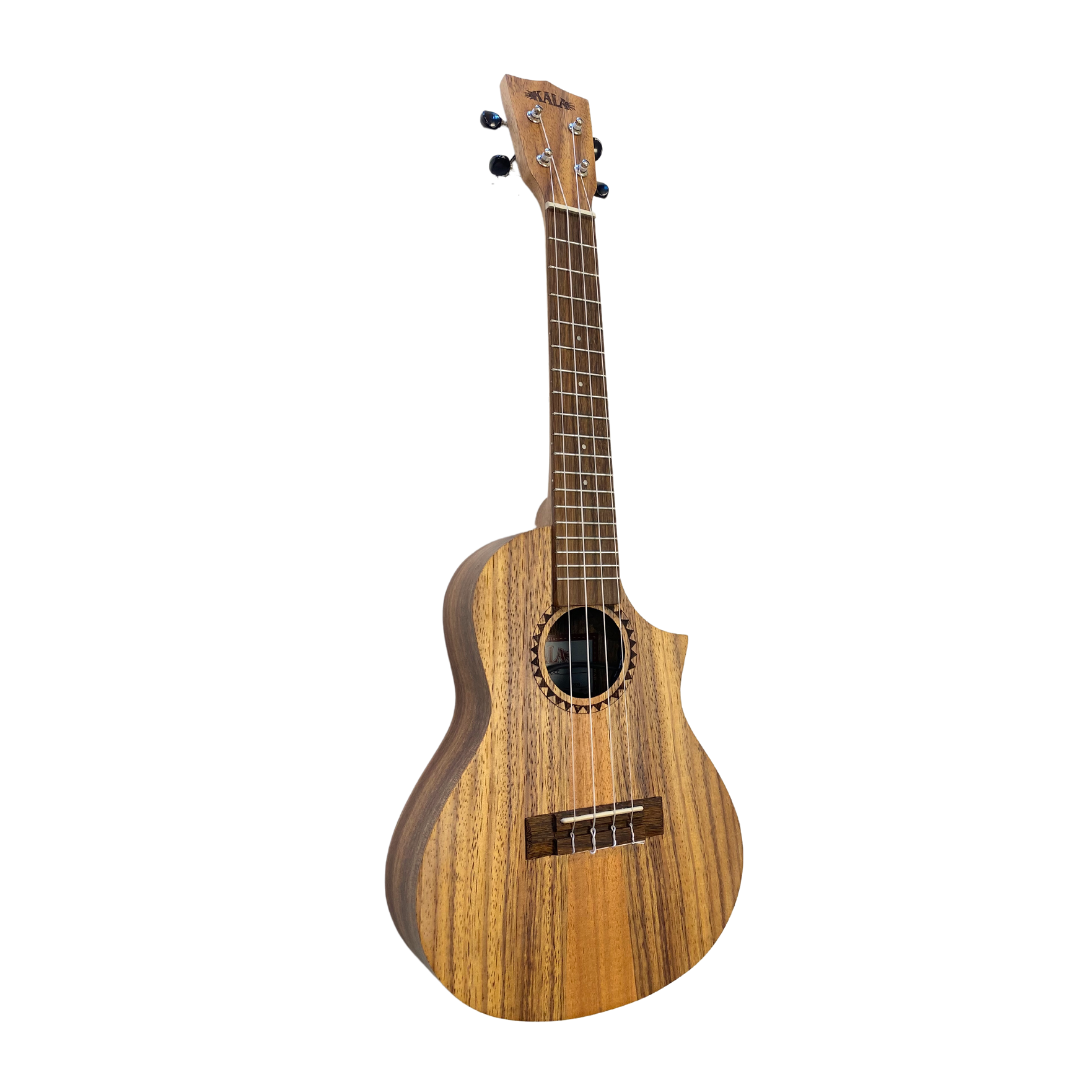 Kala Teak KATKCCE Tri Top Concert Ukulele in Natural