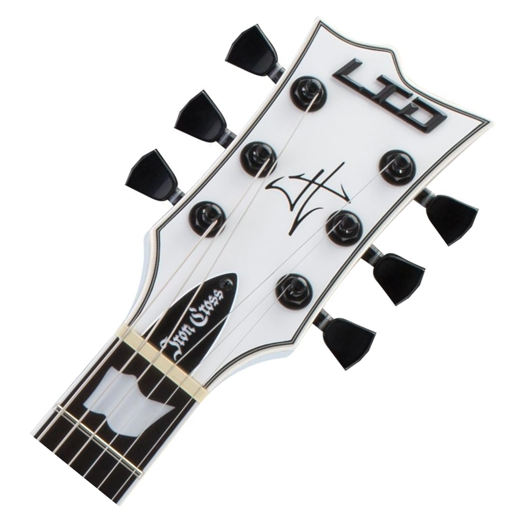 ESP LTD James Hetfield Signature Iron Cross Electric Guitar in Snow White