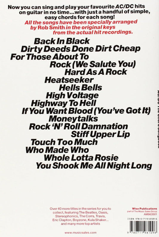 AC/DC Guitar Chord Songbook