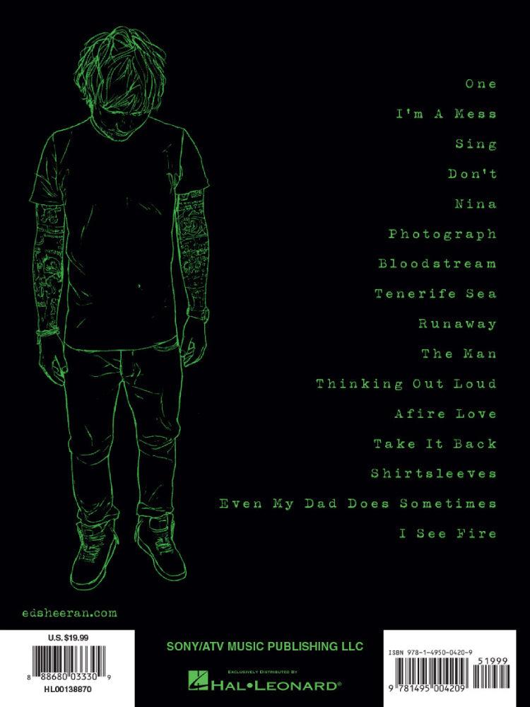Ed Sheeran X Guitar Tab Recorded Version