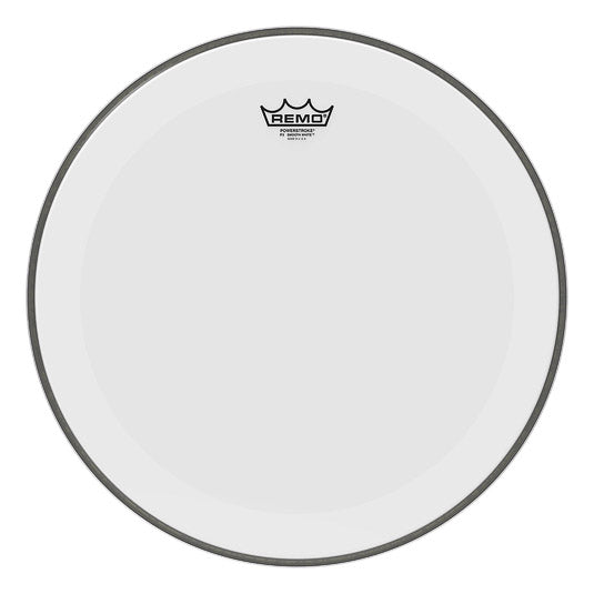 Remo Powerstroke P3 Smooth White No Stripe, Bass Drumhead - 18" - P3-1218-C1