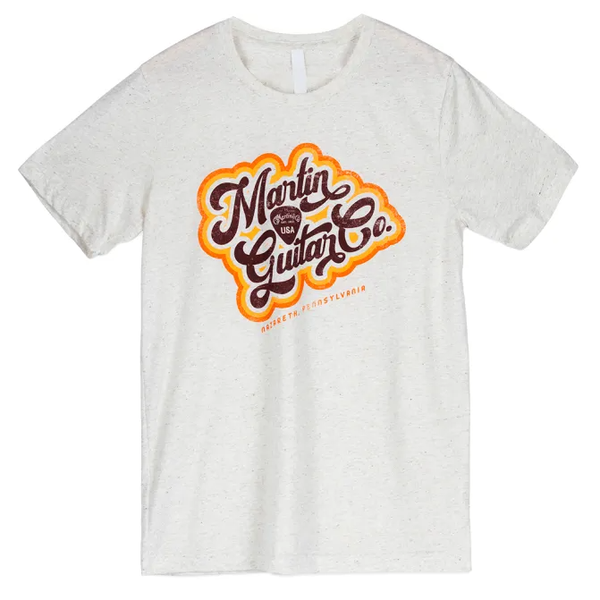 Martin Retro Logo Extra Large Tee in Oatmeal