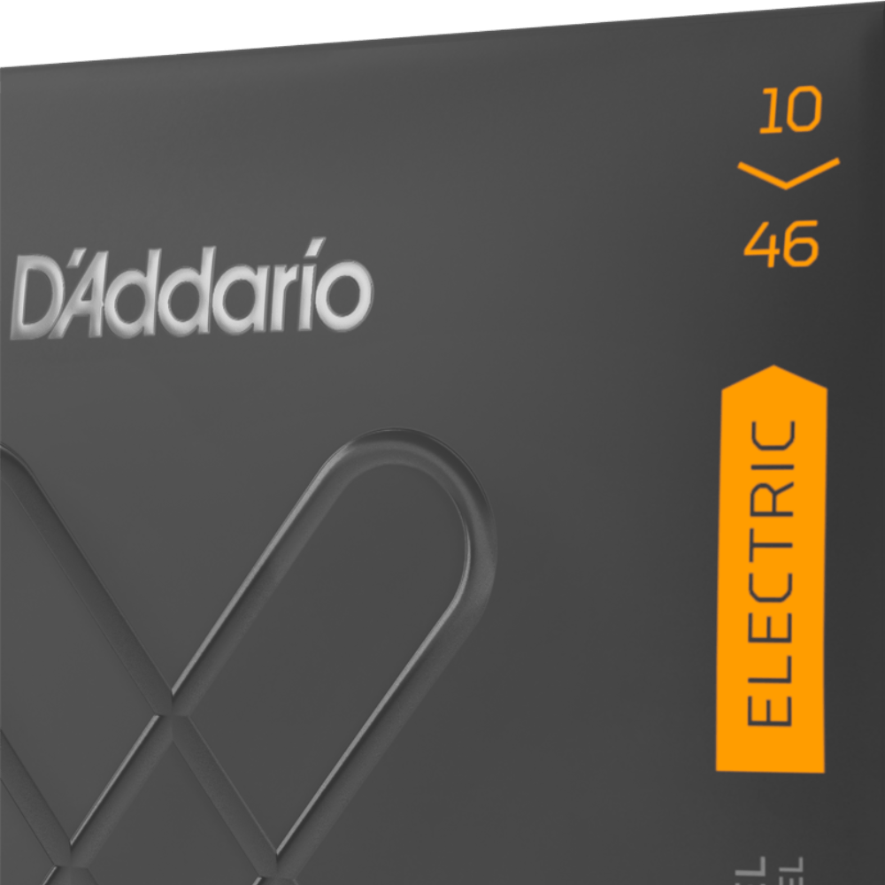 D'Addario XTE1046 XT Nickel Plated Steel Electric Guitar Strings Regular Light 10-46 Gauge