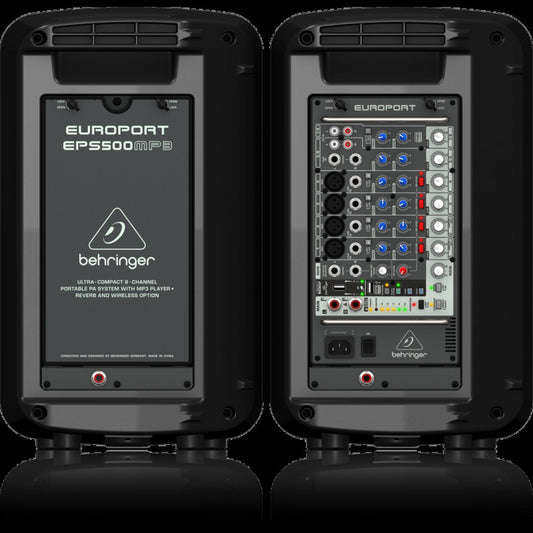 Behringer Europort EPS500MP3 500W 8 Channel Portable PA System