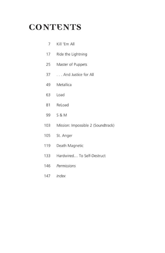 Metallica The Complete Lyrics 3rd Edition