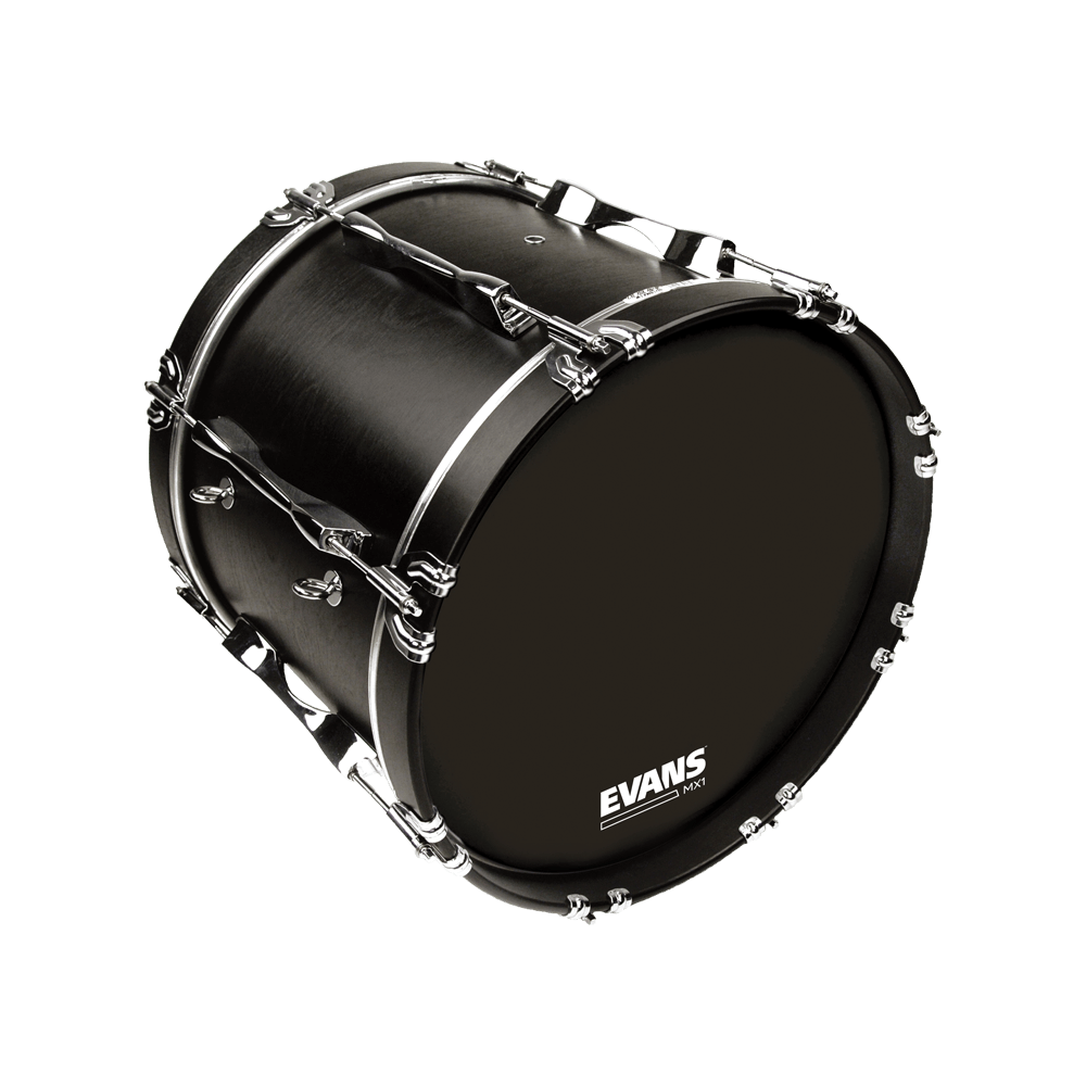 Evans MX1 20" Black Marching Bass Drum Head